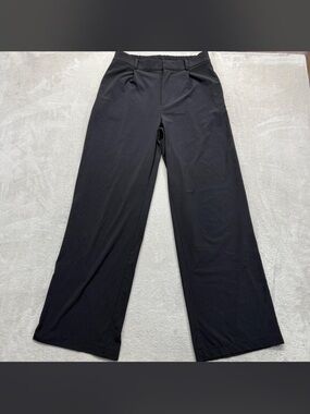 Vuori Villa Trouser Black Wide-Leg Women's Pants - Classic Stretch